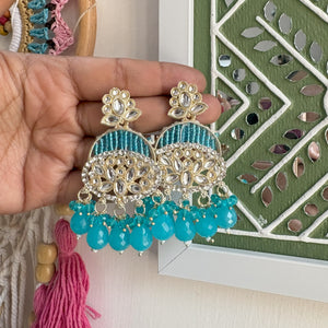 Nirman beaded Earrings ( 6 colors)