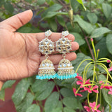 Ethnic Earrings with Ear Chain (10 colors)