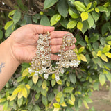 Mannat Mang Tikka Earrings with Hair chain