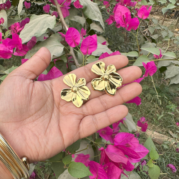 Golden Flower earrings