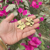 Bangle and Flower Earrings Combo (Anti-tarnish)