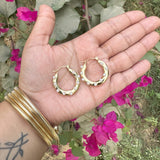 Pearl Hoop Earrings (Anti-tarnish)