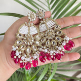 Ethnic Pearl Chandbalis (9 colors)