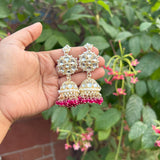 Ethnic Earrings with Ear Chain (10 colors)