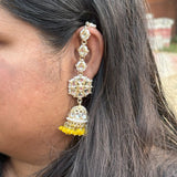 Ethnic Earrings with Ear Chain (10 colors)