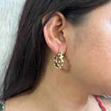 Pearl Hoop Earrings (Anti-tarnish)