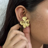 Bangle and Flower Earrings Combo (Anti-tarnish)