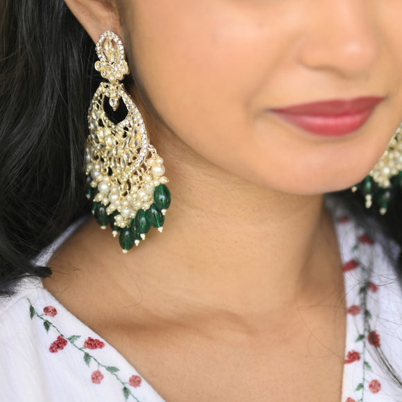 Rubaani Earrings (with Mang Tikka)